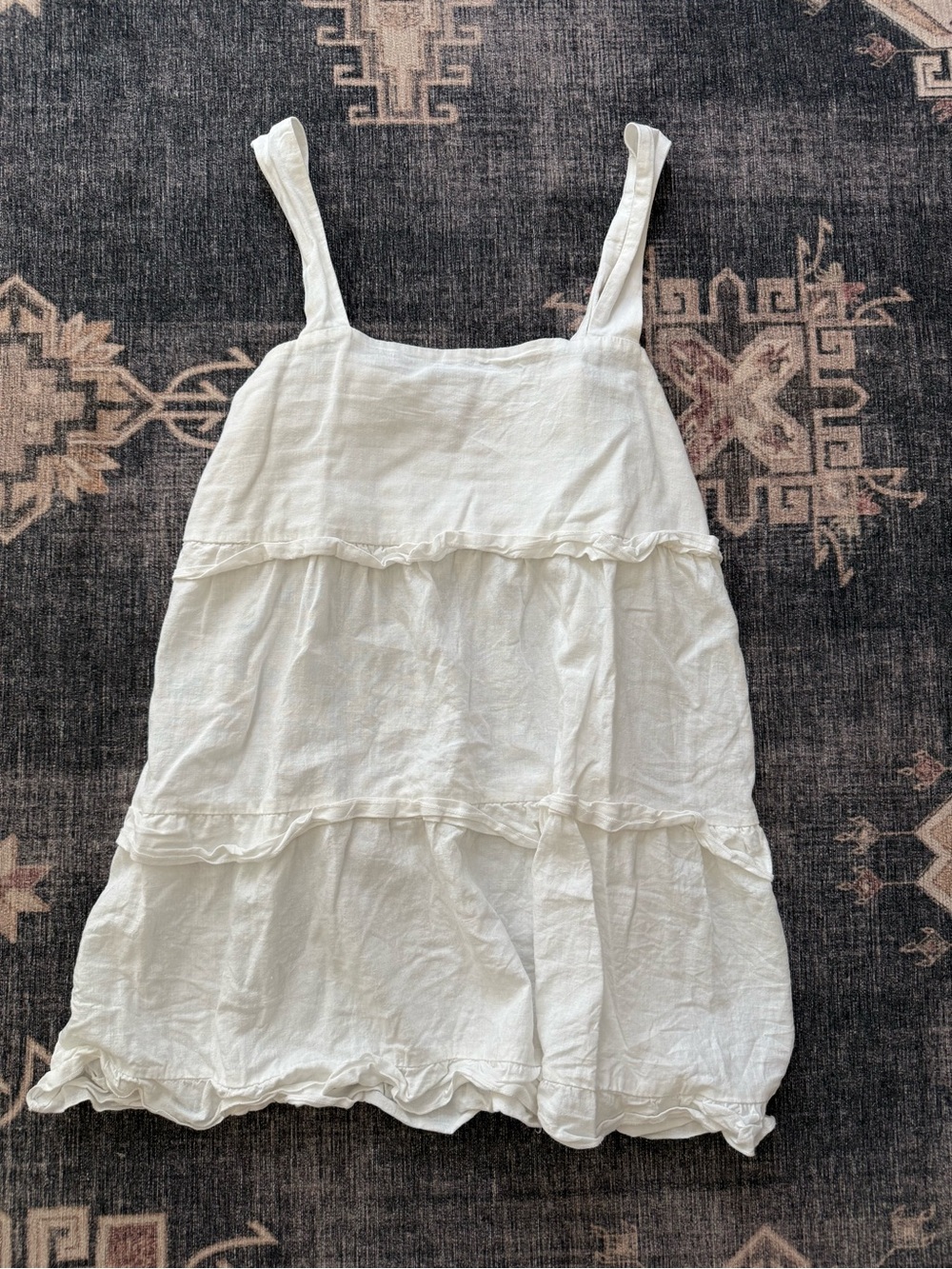 Show Me Your MuMu White Tiered Cotton Mini Sundress